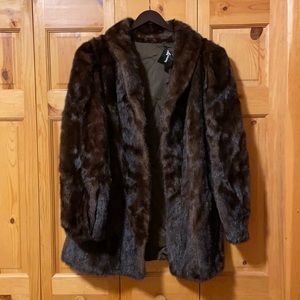 Vintage dark brown mink jacket from Dayton’s